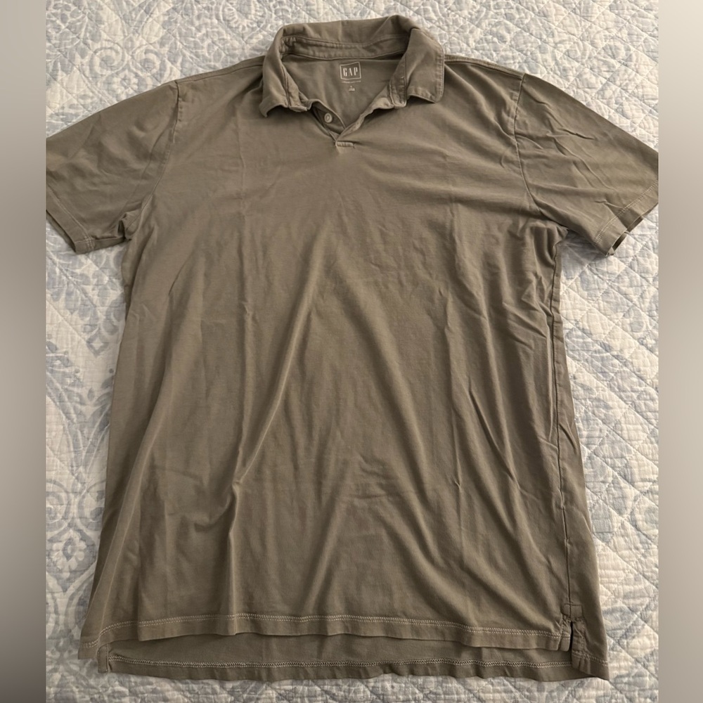 GAP Green Polo Shirt Classic Short Sleeve